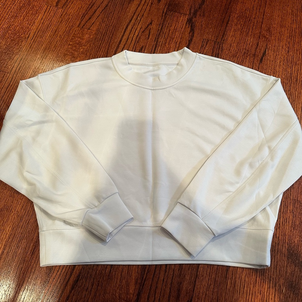 Lululemon Softstreme Perfectly Oversized Cropped Crew Vapor